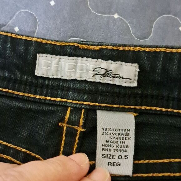 Chico's Dark Blue Women's Jeans size 0.5 - Picture 3 of 6
